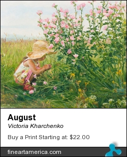 August by Victoria Kharchenko - Painting - Oil On Canvas