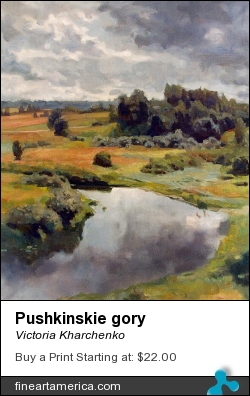 Pushkinskie Gory by Victoria Kharchenko - Painting - Oil On Canvas
