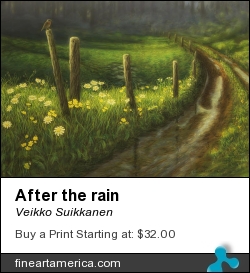 After The Rain by Veikko Suikkanen - Pastel - Pastel On Paper