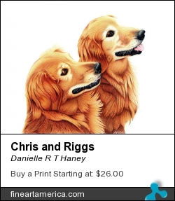 Chris And Riggs by Danielle R T Haney - Drawing
