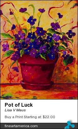 Pot Of Luck by Lisa V Maus - Painting - Oil On Canvas