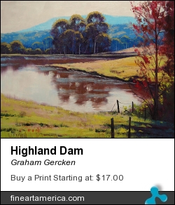 Highland Dam by Graham Gercken - Painting - Oil On Canvas