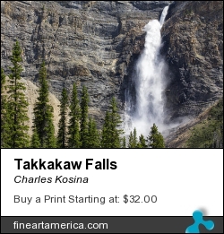 Takkakaw Falls by Charles Kosina - Photograph - Photo