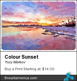 Colour Sunset by Yury Malkov - Digital Art - Digital Media