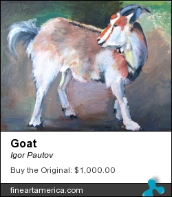 Goat by Igor Pautov - Painting