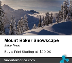 Mount Baker Snowscape by Mike Reid - Photograph - Photography