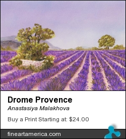Drome Provence by Anastasiya Malakhova - pastels on paper
