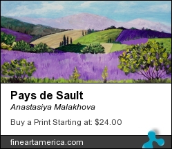 Pays de Sault by Anastasiya Malakhova - acrylic on canvas