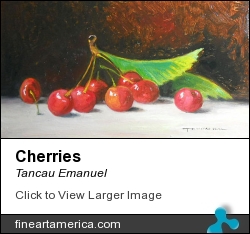 Cherries by Tancau Emanuel - Painting - Oil