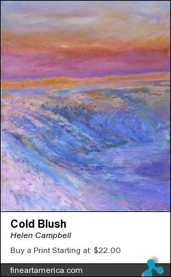 Cold Blush by Helen Campbell - Painting - Acrylic On Canvas