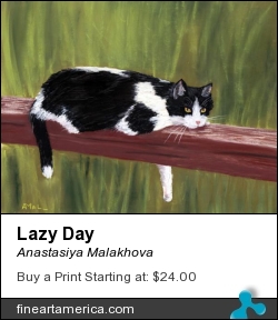 Lazy Day by Anastasiya Malakhova - pastels on paper