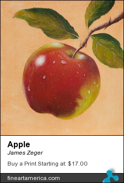 Apple by James Zeger - Painting - Acrylic
