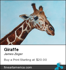 Giraffe by James Zeger - Painting