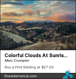 Colorful Clouds At Sunrise by Marc Crumpler - Photograph