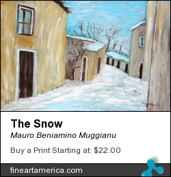 The Snow by Mauro Beniamino Muggianu - Painting