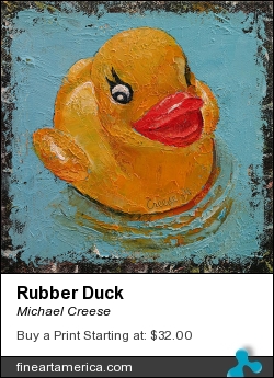 Rubber Duck by Michael Creese - Painting - Oil On Canvas