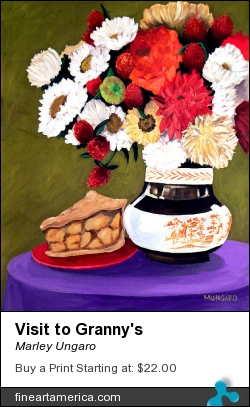 Visit To Granny's by Marley Ungaro - Painting - Acrylic