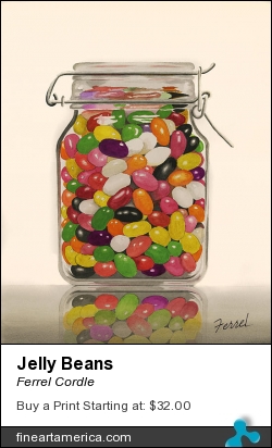 Jelly Beans by Ferrel Cordle - Painting - Watercolor