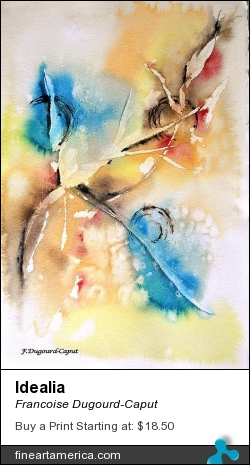 Idealia by Francoise Dugourd-Caput - Painting - Watercolor