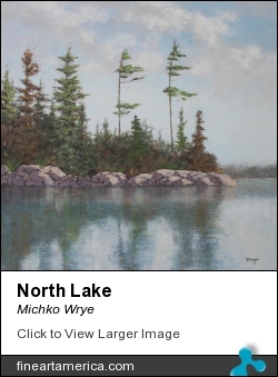 North Lake by Michko Wrye - Painting - Acrylic On Panel