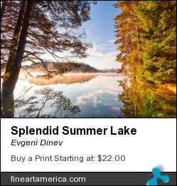 Splendid Summer Lake by Evgeni Dinev - Photograph