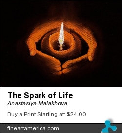 The Spark of Life by Anastasiya Malakhova - pastels on paper