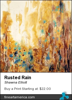 Rusted Rain by Shawna Elliott - Painting