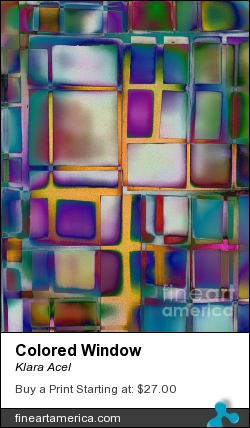 Colored Window by Klara Acel - Digital Art
