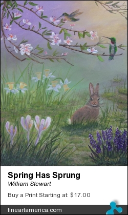 Spring Has Sprung by William Stewart - Painting - Acrylic