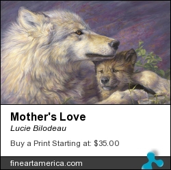 Mother's Love by Lucie Bilodeau - Painting - Oil On Canvas