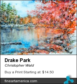 Drake Park by Christopher Wald - Pastel - Watercolor