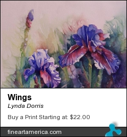 Wings by Lynda Dorris - Painting - Watercolor