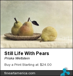 Still Life With Pears by Priska Wettstein - Photograph - Photography
