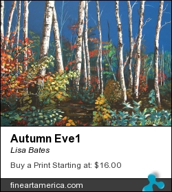 Autumn Eve1 by Lisa Bates - Painting - Acrylic
