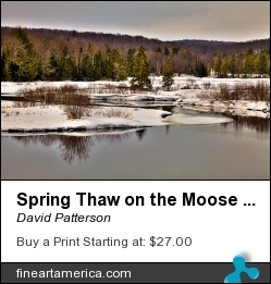 Spring Thaw On The Moose River - Old Forge New York by David Patterson - Photograph - Photography Hdr