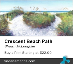 Crescent Beach Path by Shawn McLoughlin - Painting - Oil On Canvas
