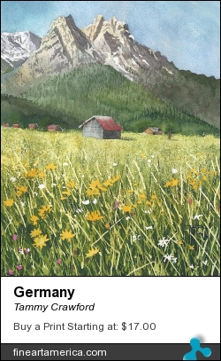 Germany by Tammy Crawford - Painting - Watercolor