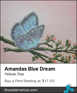 Amandas Blue Dream by Felicia Tica - Painting - Acrylic On Linen