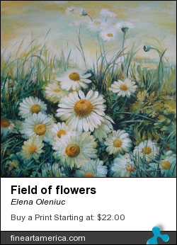 Field Of Flowers by Elena Oleniuc - Painting - Acrylic On Canvas