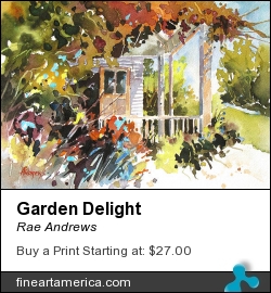 Garden Delight by Rae Andrews - Painting - Watercolor