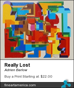 Really Lost by Adrien Barlow - Painting - Acrylic On Canvas