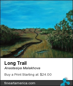 Long Trail by Anastasiya Malakhova - acrylic on canvas