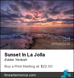 Sunset In La Jolla by Eddie Yerkish - Photograph