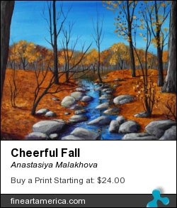 Cheerful Fall by Anastasiya Malakhova - acrylic on canvas
