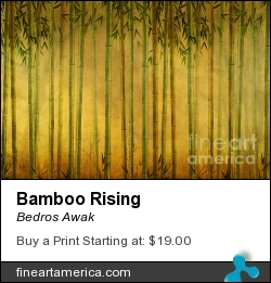 Bamboo Rising by Bedros Awak - Digital Art