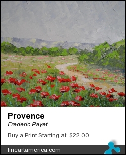 Provence by Frederic Payet - Painting - Acrylic Palette Knife