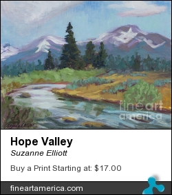 Hope Valley by Suzanne Elliott - Painting - Oil On Linen