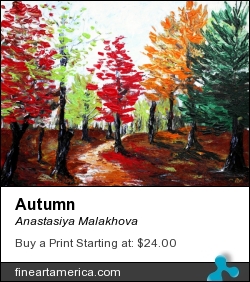 Autumn by Anastasiya Malakhova - acrylic on canvas