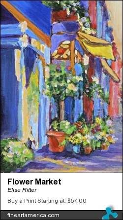 Flower Market by Elise Ritter - Painting - Acrylic Painting