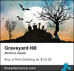 Graveyard Hill by Bedros Awak - Digital Art - Digital Art